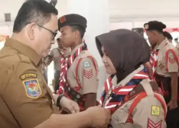 Amir Hamzah Titip Nama Lebak kepada 32 Pramuka