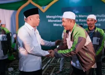 Menhub Hadir Mengiringi Keberangkatan 70 Mitra Driver Gojek ke Tanah Suci