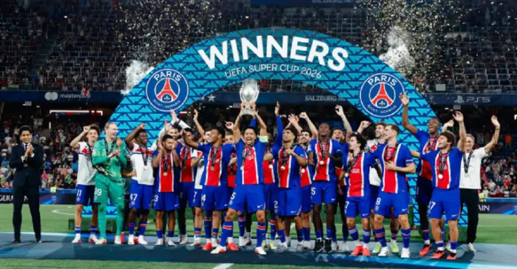 Kalahkan Aston Villa, PSG Pertahankan Piala Super Eropa