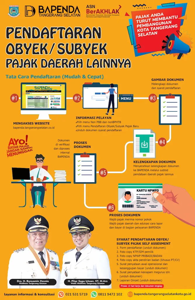 Pendaftaran Obyek Subyek Pajak Daerah Bapenda Tangsel