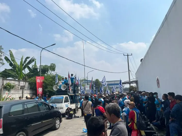 PT Indomarco di Lebak Didemo Buruh