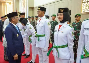 50 Paskibraka Banten Resmi Dikukuhkan, Ini Pesan Gubernur Andra Soni Jelang HUT ke-81 RI