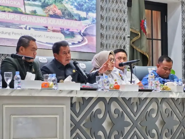 Pemkab Tangerang Perkuat Koordinasi Lintas Sektor, Siap Siaga dan Antisipasi Dampak Erupsi