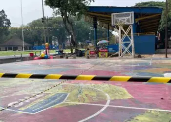 Lapangan Basket Ahmad Yani Kota Tangerang Ditutup Sementara