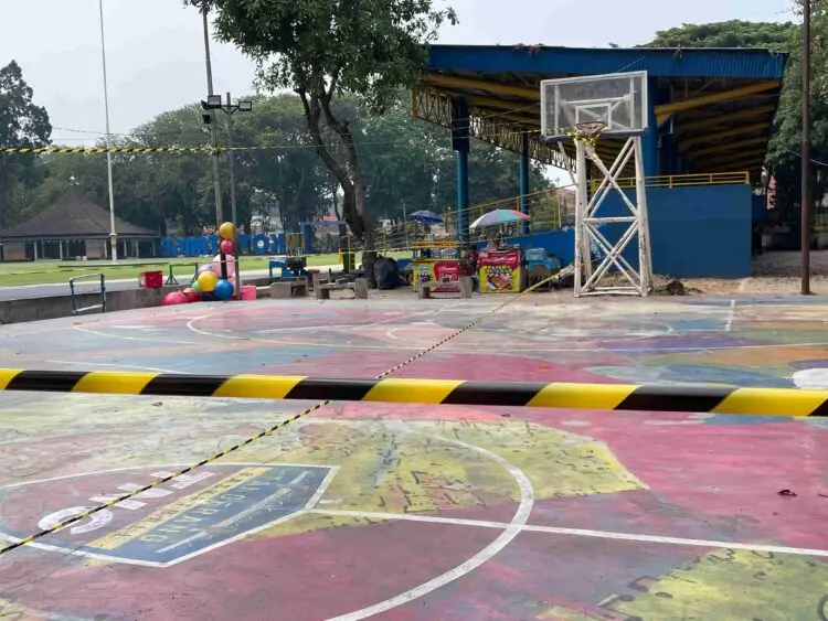 Lapangan Basket Ahmad Yani Kota Tangerang Ditutup Sementara