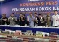 59,8 Juta Rokok Ilegal Ditindak, Potensi Kerugian Rp46,79 Miliar