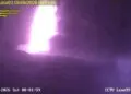 Erupsi Gunung Anak Krakatau Hasilkan Lava Air Mancur
