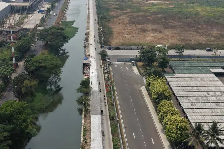Jalan Baru Sisi Cisadane Barat di Bayur Tangerang Sudah 72 Persen, Segera Dibuka