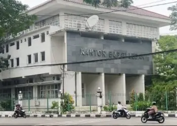 Kantor Bupati Lebak, tampak dari depan. (MULYANA/SATELITNEWS.COM)
