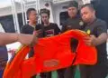 LIFE JACKET : Tim SAR Gabungan menemukan life jacket di perairan Selat Sunda. (ISTIMEWA)