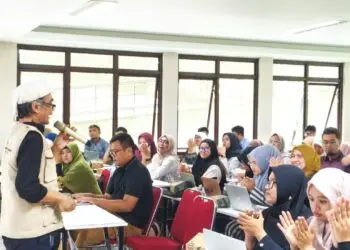 SEKOLAH DPL -- Kegiatan Sekolah DPL Kuliah Kerja Mahasiswa (KKM) Tematik Reguler 1 Tahun 2027, yang diselenggarakan di Auditorium Student Center 03 (SC 03) Universitas Sultan Ageng Tirtayasa Kampus Sindangsari, Selasa (15/9/2026). (ISTIMEWA)