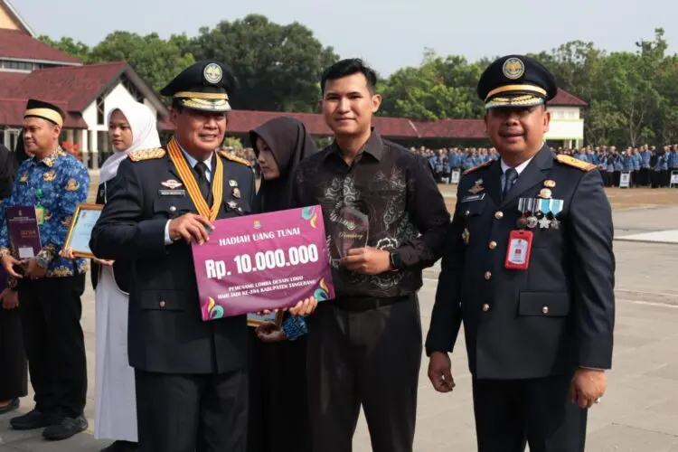 Logo HUT ke-394 Kabupaten Tangerang Diluncurkan, Ilham Azi Fadilah Raih Hadiah Sayembara