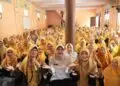 PENGAJIAN RUTIN -- Bupati Pandeglang Raden Dewi Setiani, menghadiri pengajian rutin yang digelar di Ponpes Salafy ATH-Thohariyyah, Desa Sindanghayu, Kecamatan Saketi, Kabupaten Pandeglang. (ISTIMEWA)