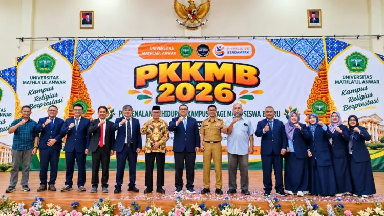 PENGENALAN KAMPUS -- Universitas Mathla’ul Anwar (UNMA) Banten, menggelar Pengenalan Kehidupan Kampus bagi Mahasiswa Baru (PKKMB) Tahun Akademik 2026/2027. (ISTIMEWA)