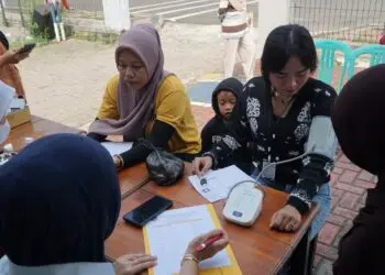 CEK KESEHATAN GRATIS -- Klinik Rumah Tahanan Negara (Rutan) Kelas IIB Pandeglang, menggelar kegiatan Cek Kesehatan Gratis (CKG) bagi pengunjung warga binaan dan masyarakat sekitar, Sabtu (26/9/2026). (ISTIMEWA)