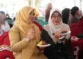 PENCANANGAN -- Bupati Pandeglang Raden Dewi Setiani, canangkan tiga varietas ubi jalar lokal, di UPT Puskeswan Kecamatan Karangtanjung, Senin (28/9/2026). (ISTIMEWA)