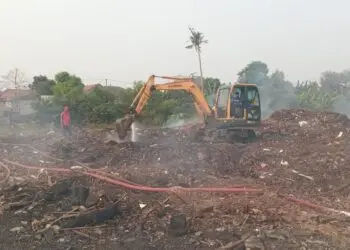 Hingga Hari Keempat, Kebakaran Tumpukan Sampah di Pinang