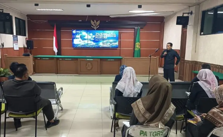 Pengadilan Agama Tigaraksa Gelar Sosialisasi Pembuatan Putusan Berbasis AI