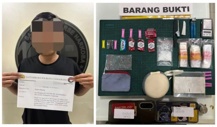 Polresta Tangerang Tangkap Seorang Pria di Jayanti, Usai Simpan 14,52 Gram Sabu di Kontrakan