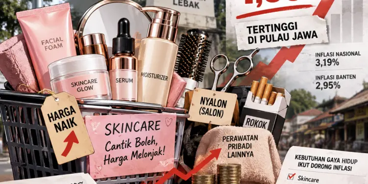 Inflasi Lebak Tertinggi di Pulau Jawa, Penggunaan Skincare Hingga Rokok Jadi Pemicu