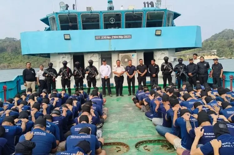 Dari Banten dan Jakarta, 123 Napi High Risk Dibawa ke Nusakambangan