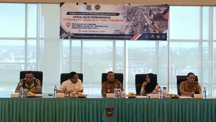 PUPR Banten Bakal Bangun U-turn Terlindung di Jalan Raya Serpong Akhir Oktober