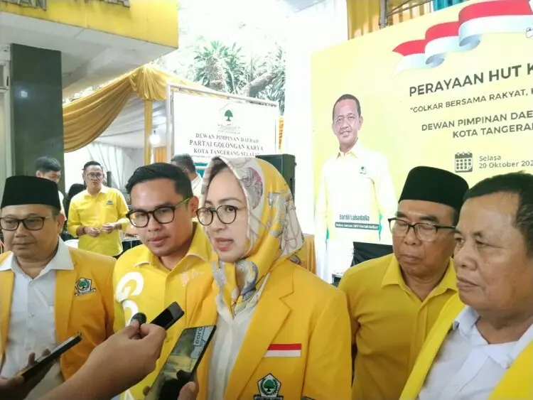 HUT Golkar ke-62, Airin Tekankan Pentingnya Parpol Bersama Rakyat