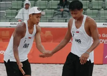 Berjuang Keras 3 Set, Voli Pantai Putra Harus Puas Dapat Medali Perak
