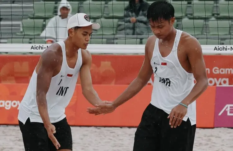 Berjuang Keras 3 Set, Voli Pantai Putra Harus Puas Dapat Medali Perak