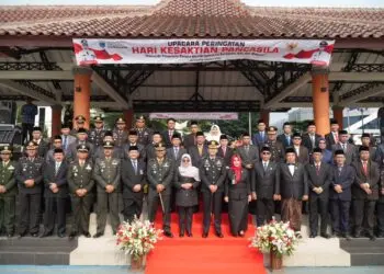 UPACARA -- Kegiatan upacara Peringatan Hari Kesaktian Pancasila, di Alun-alun Pandeglang, Kamis (1/10/2026). (ISTIMEWA)