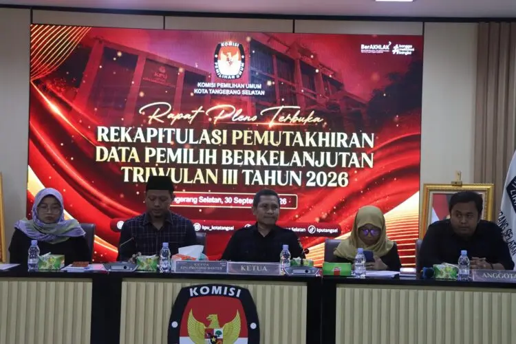 KPU Tangsel Tetapkan 1,11 Juta Pemilih Berkelanjutan, Catat 12.765 Pemilih Baru