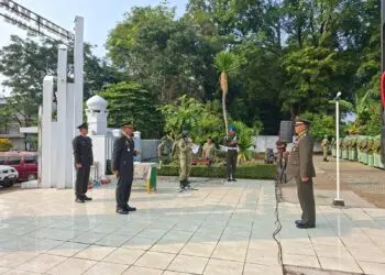 ZIARAH NASIONAL -- Kegiatan Upacara Ziarah Nasional, di Taman Makam Pahlawan (TMP) Cihaseum, Kelurahan Pandeglang, Kecamatan Pandeglang, Kabupaten Pandeglang, Jumat (2/10/2026). (ISTIMEWA)