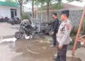 Motor Viar Terbakar Saat Isi BBM di SPBU Caringin Tangerang, Diduga Korsleting