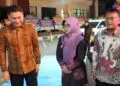 HADIRI PISAH SAMBUT -- Bupati Pandeglang Raden Dewi Setiani, menghadiri acara pisah sambut Kapolda Banten. (ISTIMEWA)