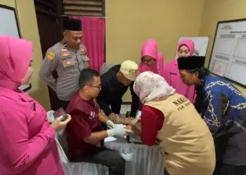KHITANAN MASSAL -- Polsek Banjar Polres Pandeglang, memggelar Baksos Khitanan Massal, Selasa (13/10/2026). (ISTIMEWA)