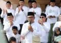 MENYAMPAIKAN SAMBUTAN : Gubernur Banten Andra Soni, menyampaikan sambutan pada momen perayaan Hari Santri Nasional. (ISTIMEWA)