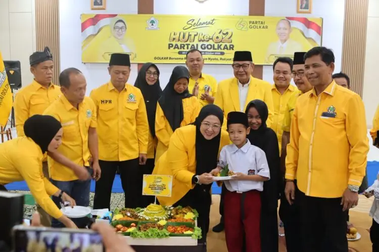 Santunan 62 Anak Yatim Warnai HUT ke-62 Golkar di DPD Kabupaten Tangerang