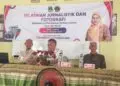 PELATIHAN -- Sejumlah Guru SMAN 16 Pandeglang, mengikuti pelatihan jurnalistik di lingkungan sekolah setempat. (ISTIMEWA)
