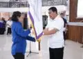PENGUKUHAN -- Bupati Tangerang Moch. Maesyal Rasyid, saat menghadiri Pengukuhan Pengurus Cabang Olahraga (Cabor) Kabupaten Tangerang Masa Bakti 2026–2030, di Gedung Diklat Kitri Bakti Curug, Sabtu (24/10/2026). (ISTIMEWA)