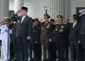 MEMIMPIN APEL : Gubernur Banten Andra Soni, memimpin apel peringatan hari Sumpah Pemuda. (ISTIMEWA)