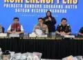 Polresta Bandara Soekarno-Hatta Tangkap 14 Tersangka Jaringan Narkotika Internasional