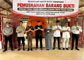 Kejari Kota Tangerang Musnahkan Barang Bukti 210 Perkara