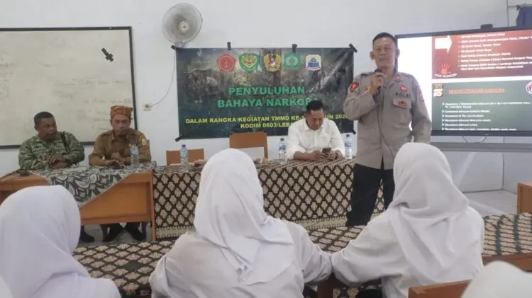 TMMD Ke-130 Lebak Sasar Pelajar Cegah Bahaya Narkoba