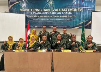 Monev Layanan Pengadilan Agama se-Banten, PA Tigaraksa Paparkan Layanan Posbakum