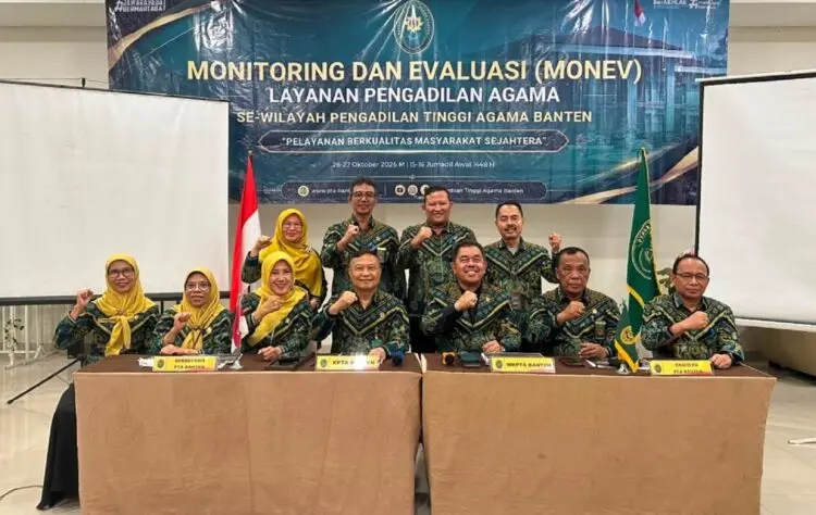 Monev Layanan Pengadilan Agama se-Banten, PA Tigaraksa Paparkan Layanan Posbakum