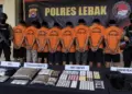 Empat Perkara Narkoba Diungkap Polres Lebak, 8 Orang Diamankan