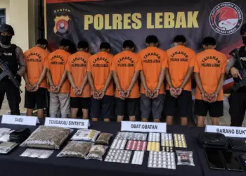 Empat Perkara Narkoba Diungkap Polres Lebak, 8 Orang Diamankan