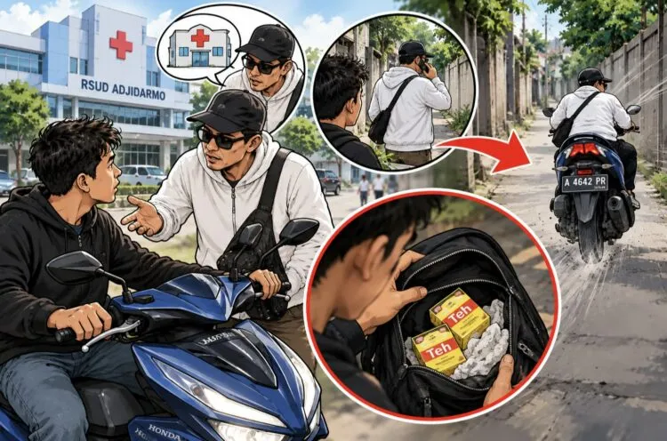 Tas Isi Teh Jadi Umpan, Motor Pemuda Lebak Digondol OTK