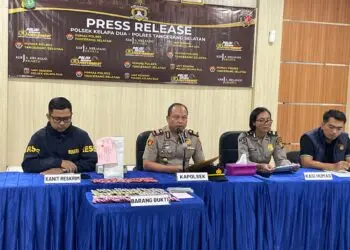 Polsek Kelapa Dua Bongkar Peredaran Etomidate, 120 Cartridge Liquid Disita