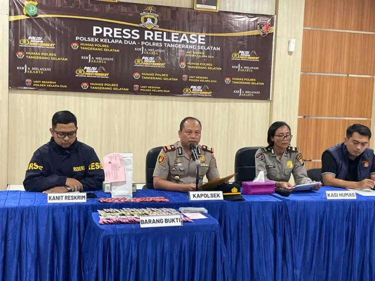 Polsek Kelapa Dua Bongkar Peredaran Etomidate, 120 Cartridge Liquid Disita
